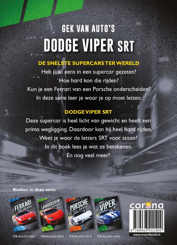 Achterkant van Dodge Viper SRT