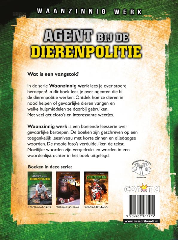 Achterkant van Agent bij de dierenpolitie