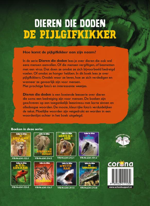 Achterkant van De pijlgifkikker