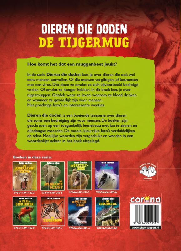 Achterkant van De tijgermug