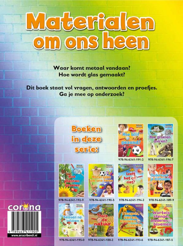 Achterkant van Materialen om ons heen