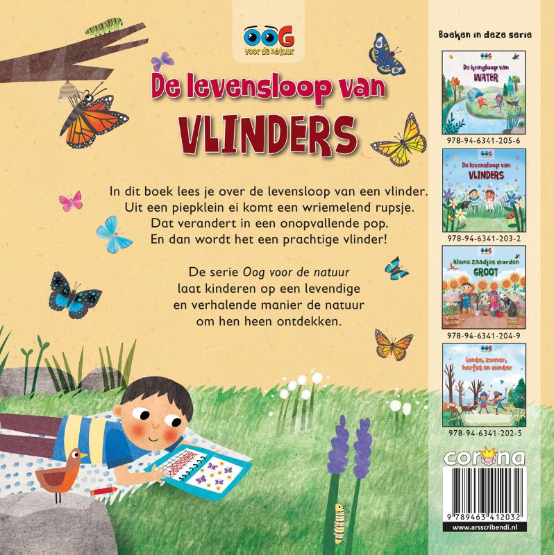 Achterkant van De levensloop van vlinders