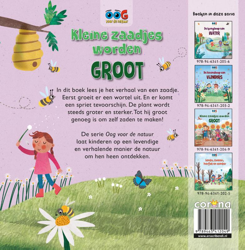 Achterkant van Kleine zaadjes worden groot