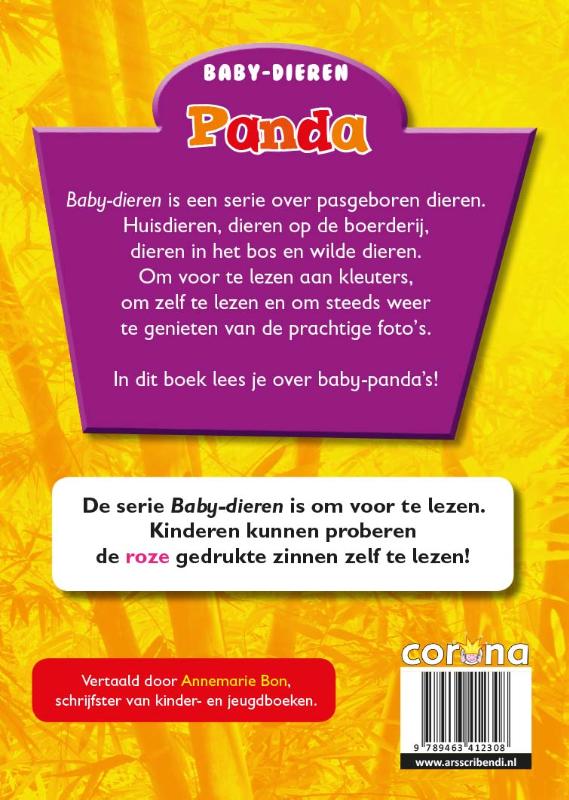 Achterkant van Panda
