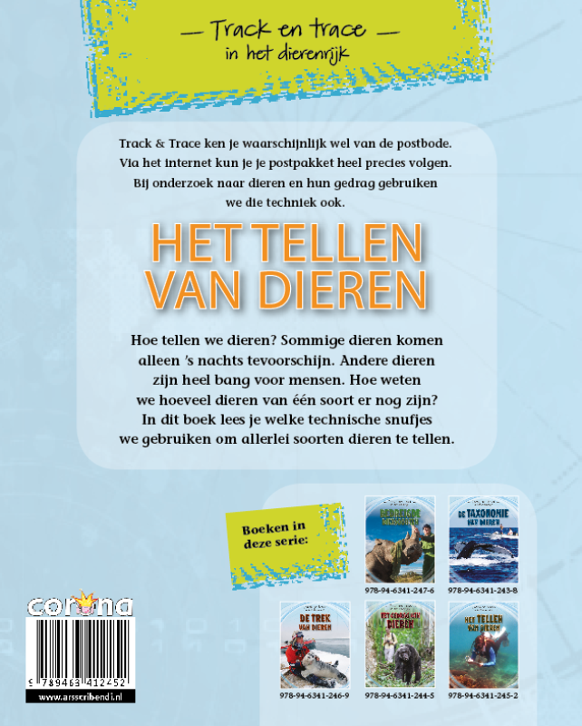Achterkant van Het tellen van dieren