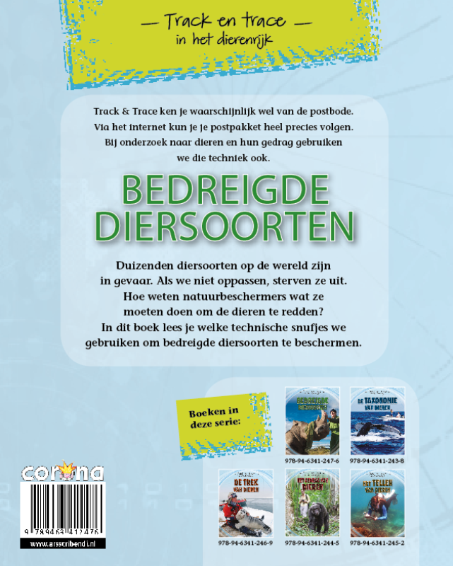 Achterkant van Bedreigde diersoorten