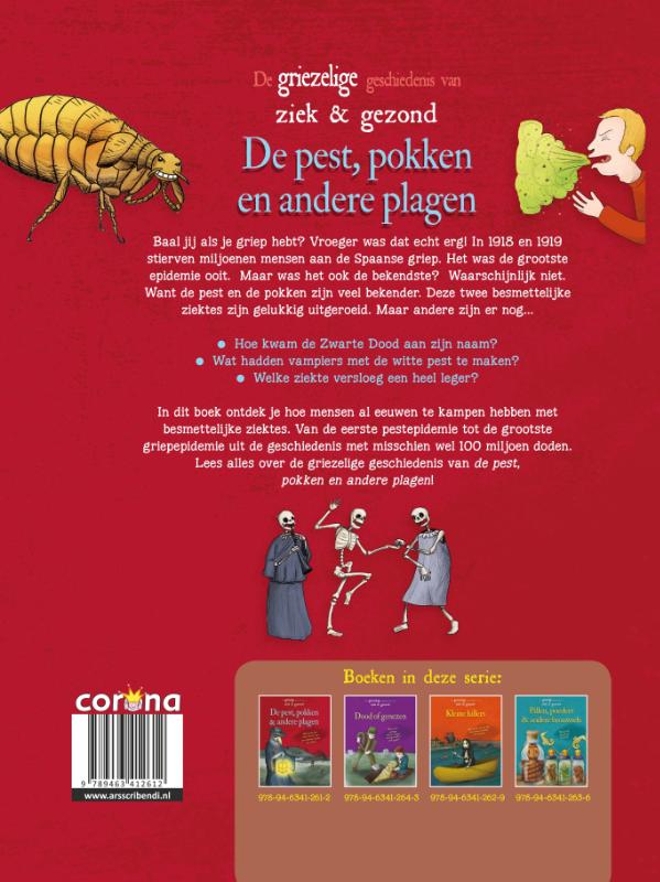 Achterkant van De pest, pokken en andere plagen
