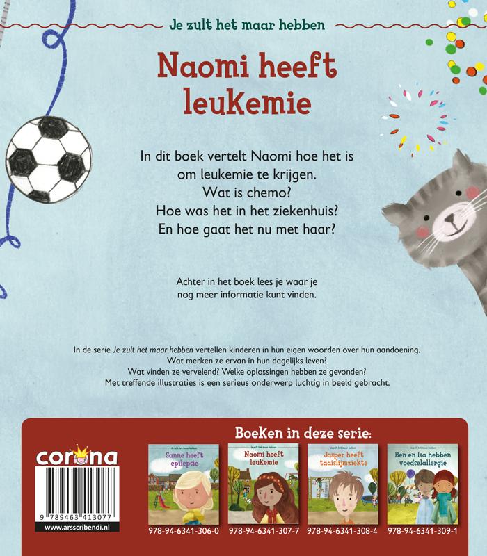 Achterkant van Naomi heeft leukemie