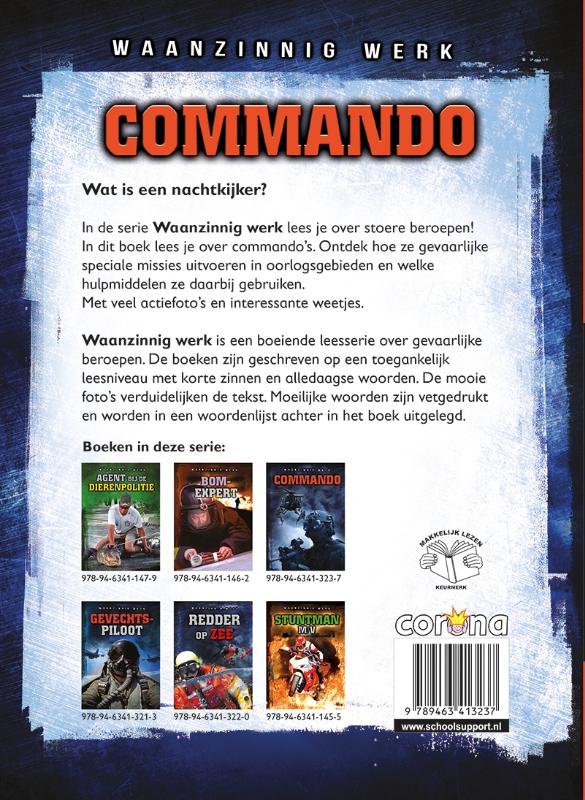 Achterkant van Commando