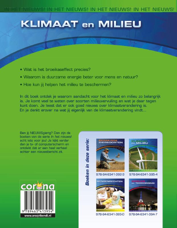 Achterkant van Klimaat en milieu
