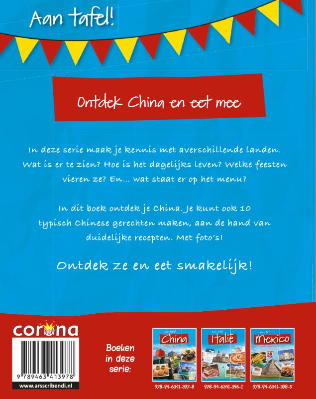 Achterkant van Ontdek China en eet mee