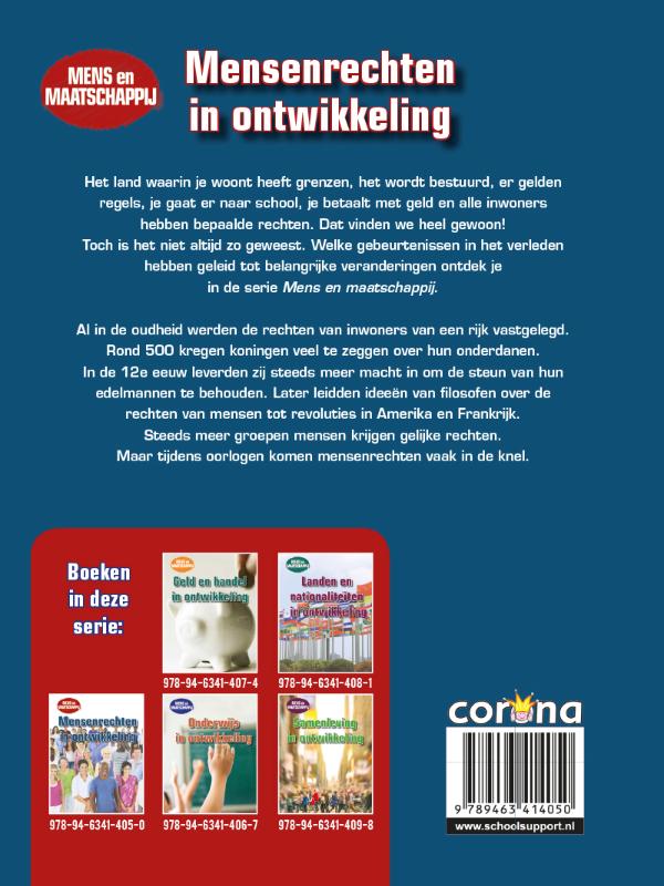 Achterkant van Mensenrechten in ontwikkeling