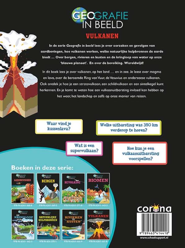 Achterkant van Vulkanen