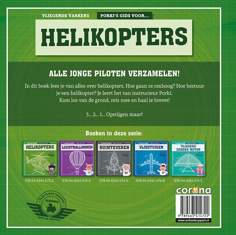 Achterkant van Porki's gids voor helikopters