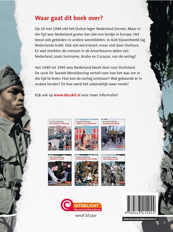 Achterkant van De oorlog overzee