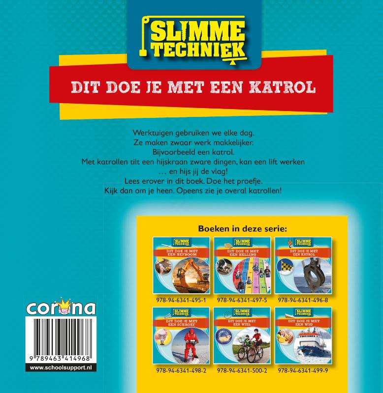 Achterkant van Dit doe je met een katrol