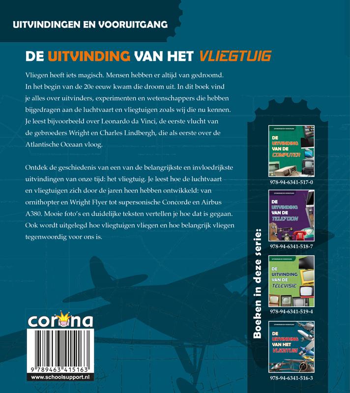 Achterkant van De uitvinding van het vliegtuig