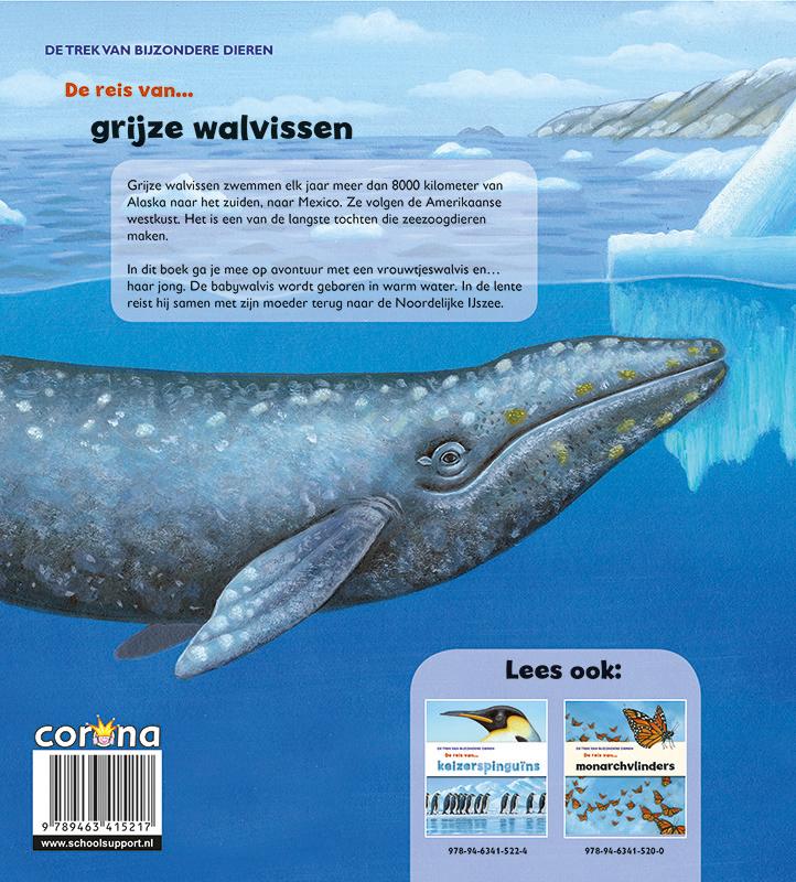 Achterkant van De reis van grijze walvissen