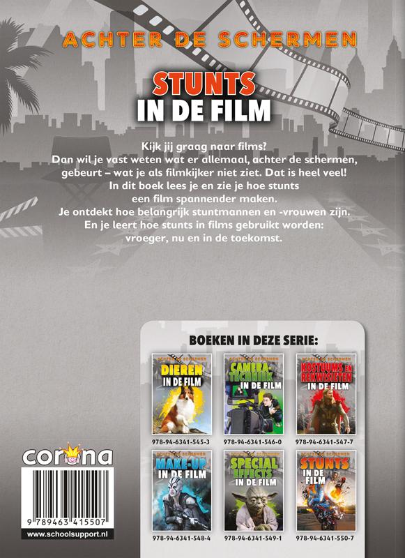 Achterkant van Stunts in de film