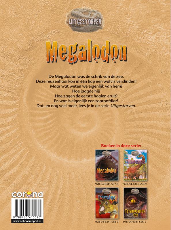 Achterkant van Megalodon