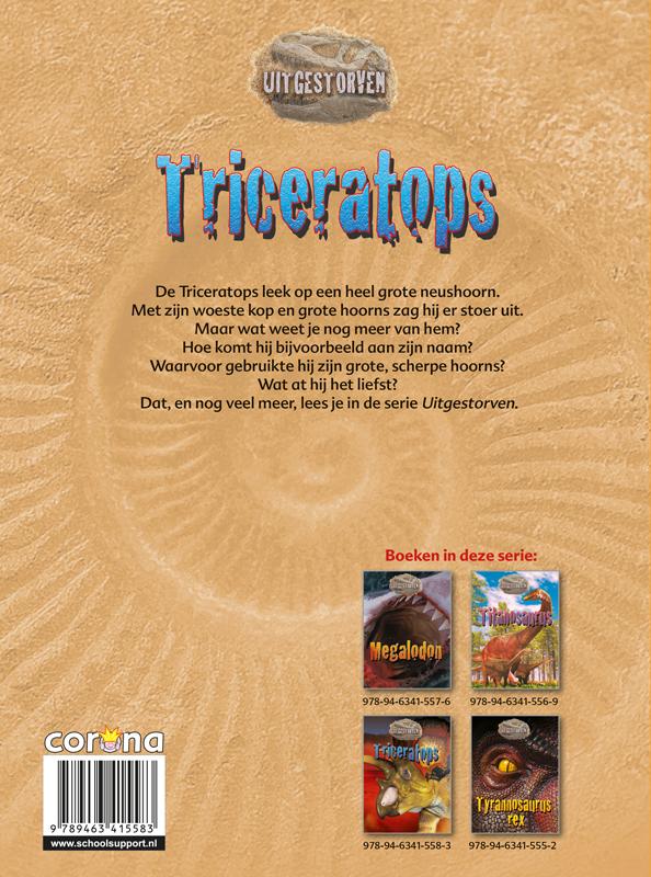 Achterkant van Triceratops
