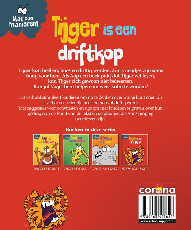 Achterkant van Tijger is een driftkop