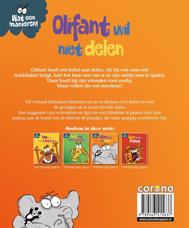 Achterkant van Olifant wil niet delen