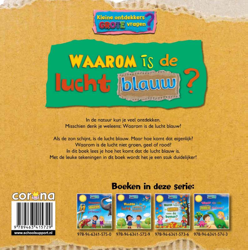 Achterkant van Waarom is de lucht blauw?