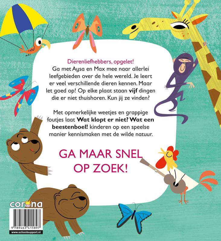Achterkant van Wat een beestenboel!