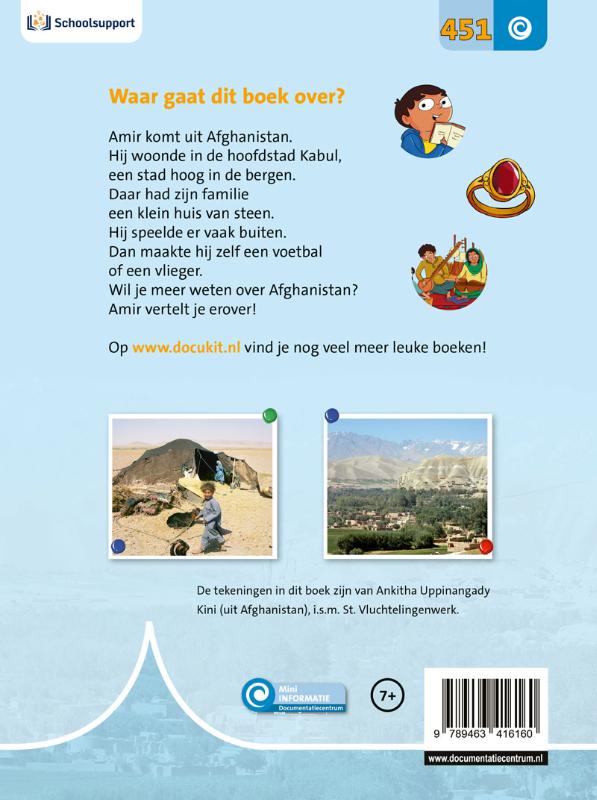 Achterkant van Mijn familie komt uit Afghanistan