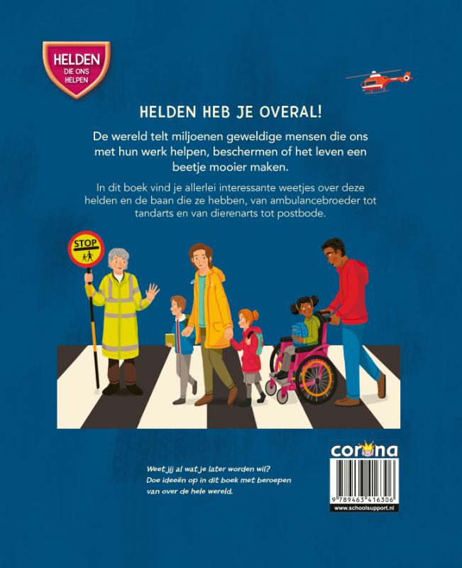 Achterkant van Helden die ons helpen