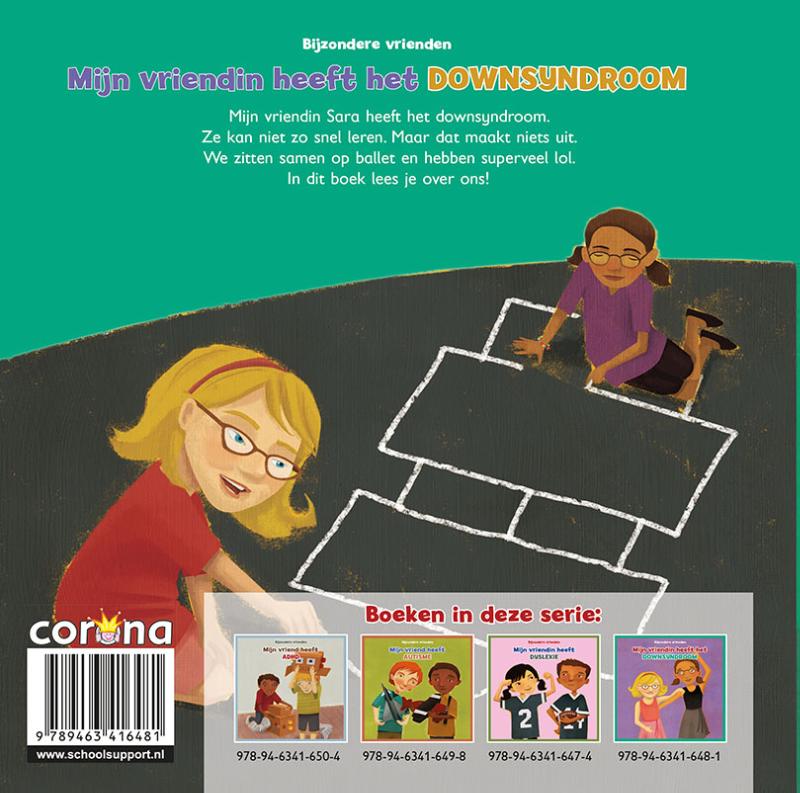 Achterkant van Mijn vriendin heeft het downsyndroom