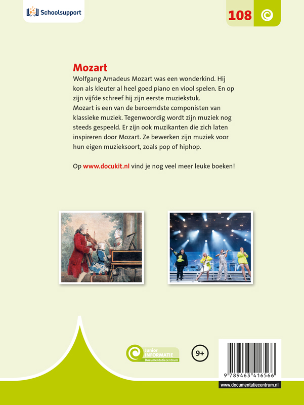 Achterkant van Mozart