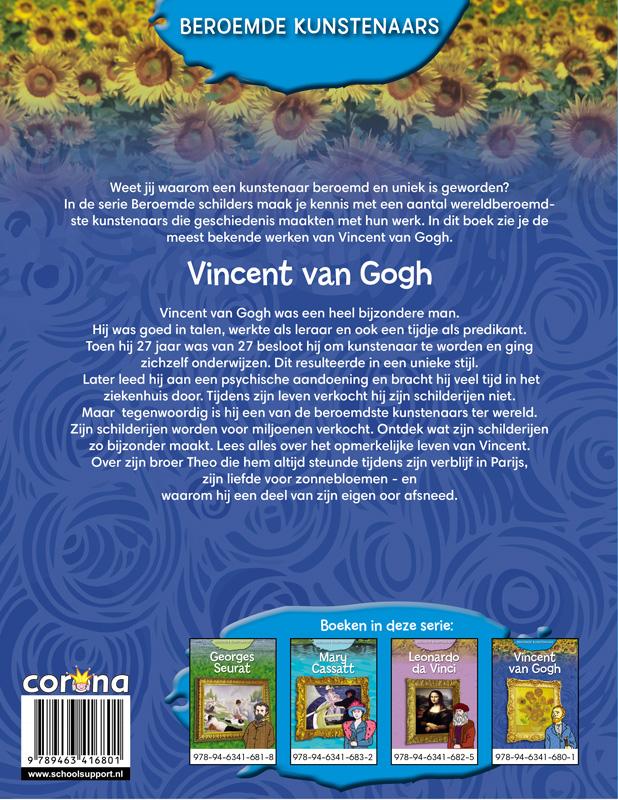 Achterkant van Vincent van Gogh
