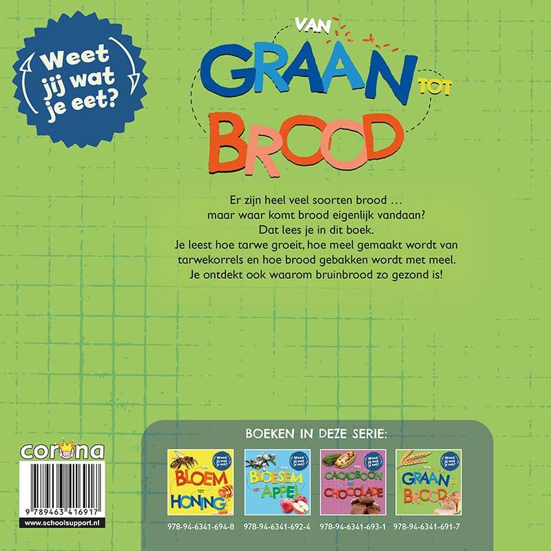 Achterkant van Van graan tot brood