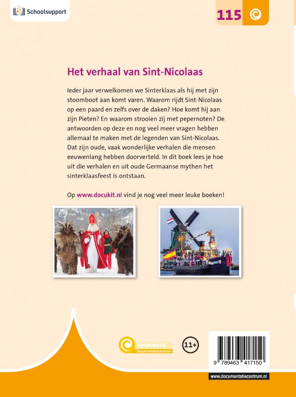 Achterkant van Het verhaal van Sint Nicolaas
