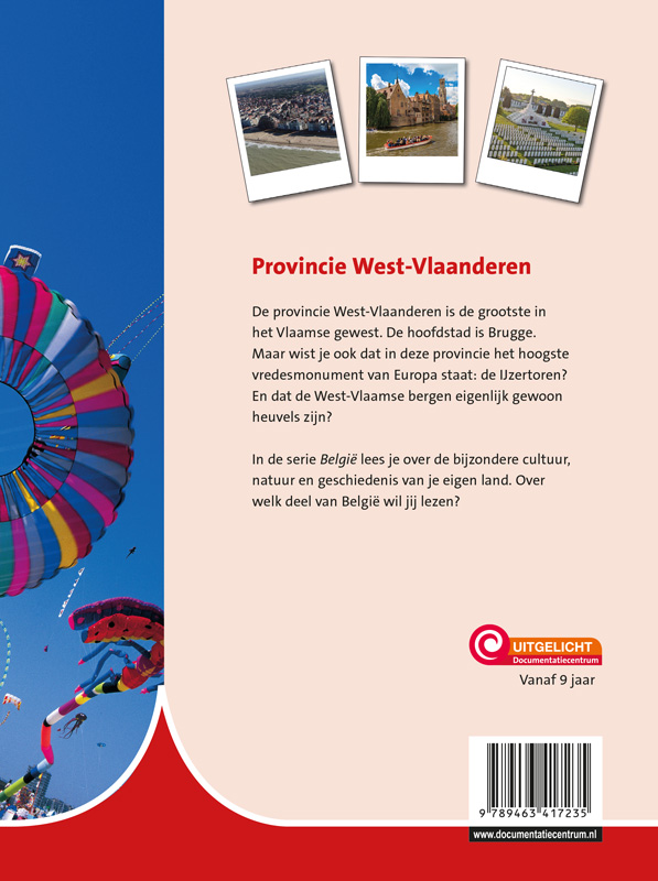 Achterkant van Provincie West-Vlaanderen