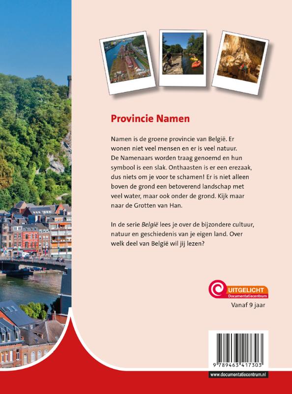 Achterkant van Provincie Namen
