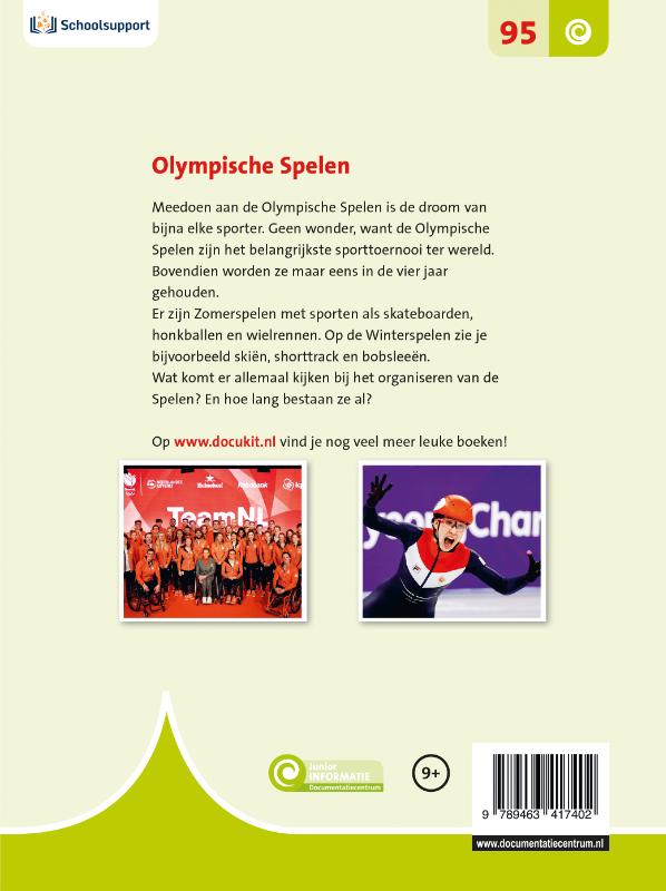 Achterkant van Olympische Spelen