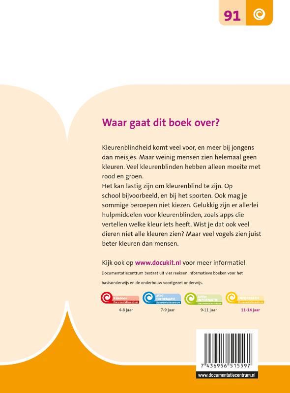 Achterkant van Kleurenblind