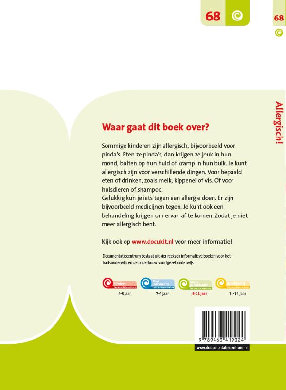 Achterkant van Allergisch!