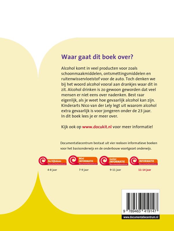 Achterkant van Alcohol