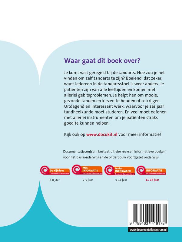 Achterkant van Zo word je tandarts