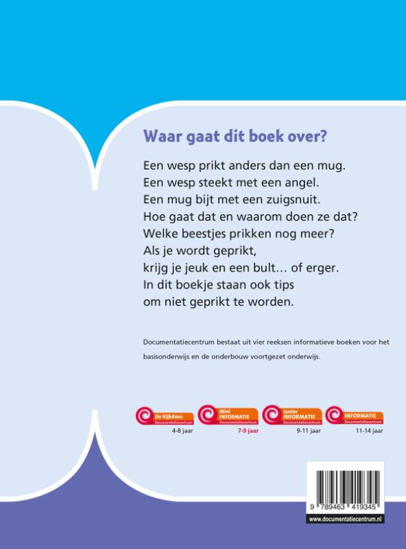 Achterkant van Beestjes die prikken