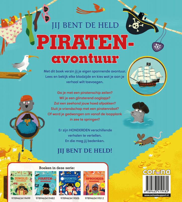 Achterkant van Piratenavontuur