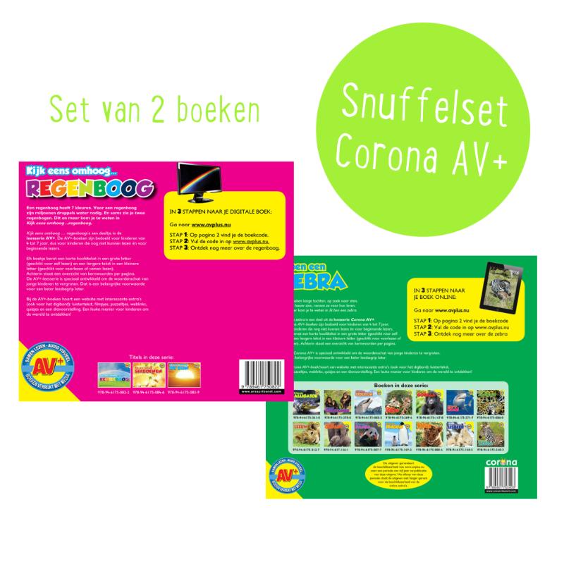 Achterkant van Snuffelset Corona AV+