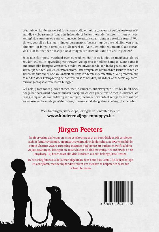 Achterkant van Kinderen zijn geen puppy’s