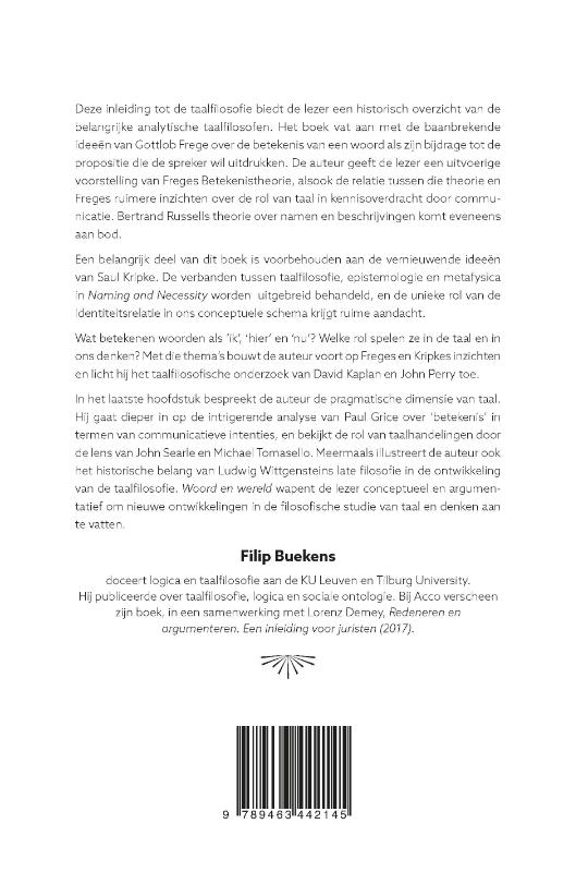 Achterkant van Woord en Wereld