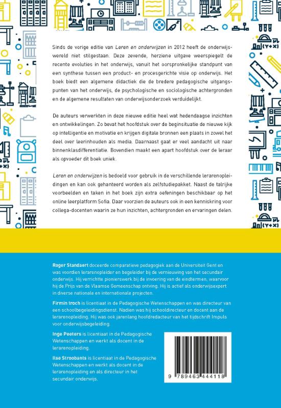 Achterkant van Leren en onderwijzen