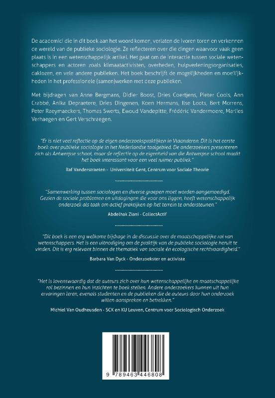 Achterkant van Wetenschappers in actie